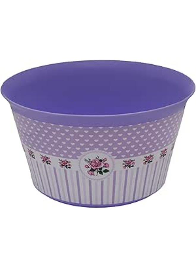 25cm decorative plastic bowl from Khurshid Plast for Plastics - Mauve* Mauve